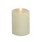 HGTV Home Collection Georgetown Real Motion Flameless Candle With Remote, Ivory with Warm White LED Lights, Battery Powered, 6 in